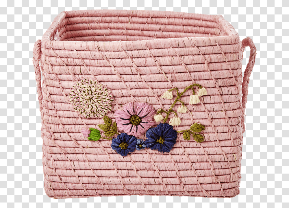 Basket, Rug, Pattern, Embroidery, Bag Transparent Png