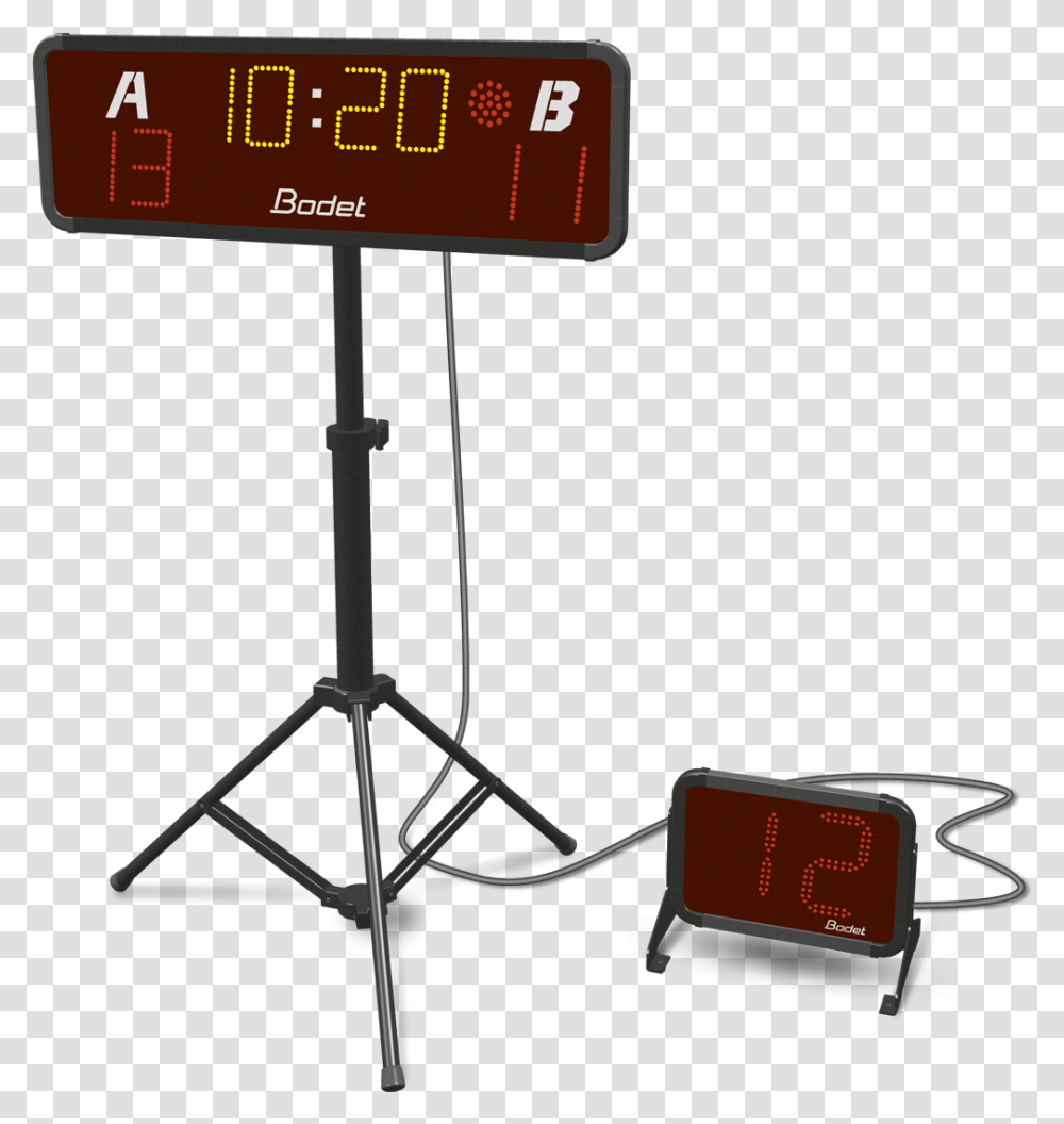 Basket Scoreboard, Lamp, Clock, Digital Clock, Tripod Transparent Png