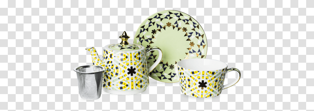 Basket Tea For One Weave Coffee Cup, Porcelain, Pottery, Saucer Transparent Png