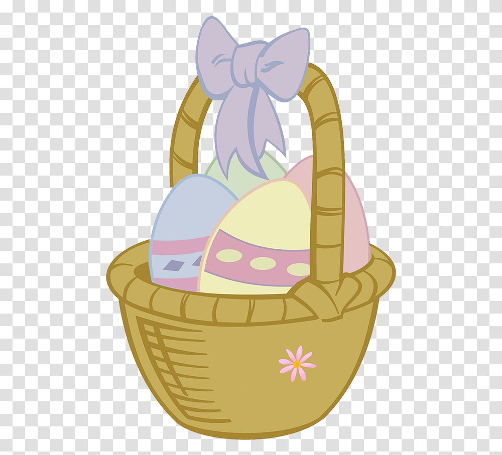 Basket With Easter Eggs Cartoon Easter Egg Basket, Birthday Cake, Dessert, Food Transparent Png