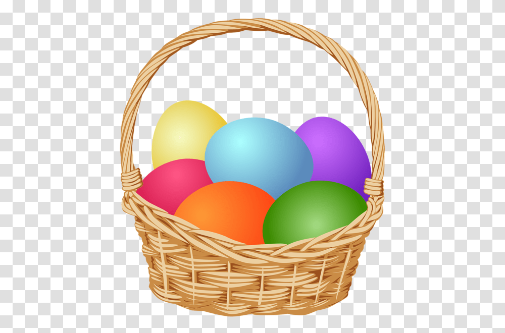 Basket With Easter Eggs Clip Art, Balloon, Food, Shopping Basket Transparent Png