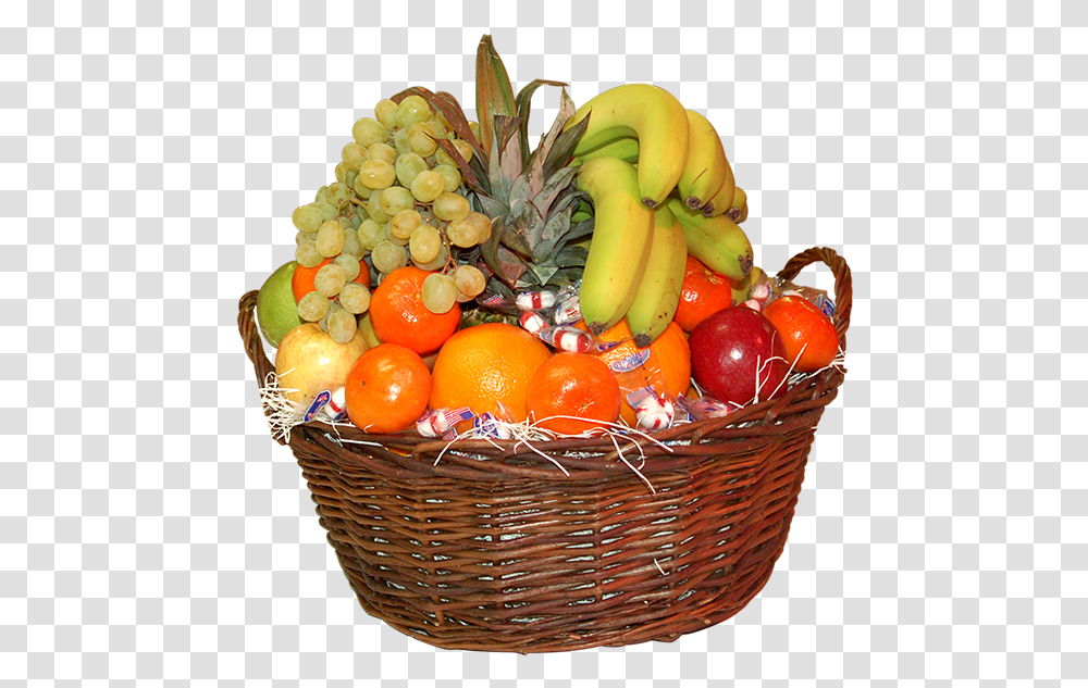 Basket With Fruits, Plant, Orange, Citrus Fruit, Food Transparent Png