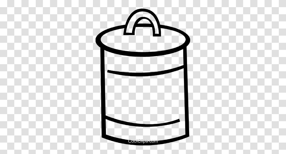 Basket With Lid Royalty Free Vector Clip Art Illustration, Tin, Can, Trash Can, Cylinder Transparent Png