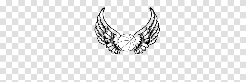 Basketball Angel Wings Clip Art, Moon, Outer Space, Night, Astronomy Transparent Png