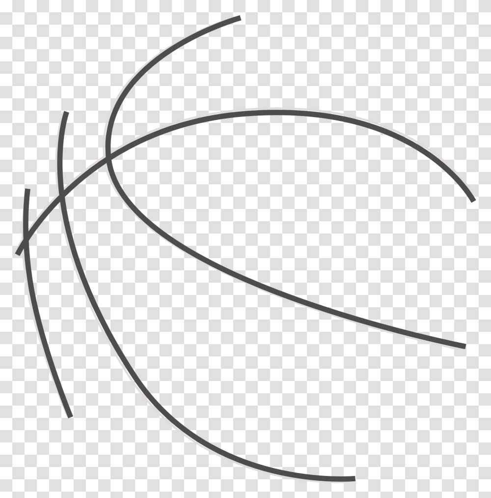 Basketball Black And White Basketball Hoop Clipart Basketball Outline Clipart, Bow, Handwriting, Signature Transparent Png