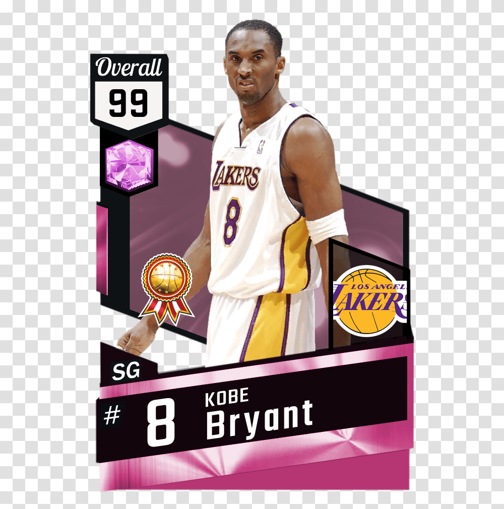 Basketball Cards Kobe Bryant 2k Card, Person, Clothing, Poster, Advertisement Transparent Png