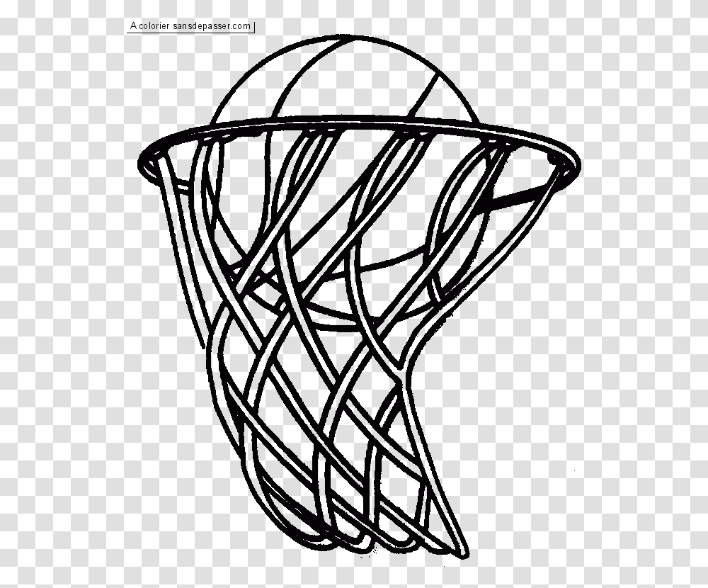 Basketball Clipart Black And White Basketball In Net Clipart Black And White, Lighting, Outdoors, Star Symbol Transparent Png