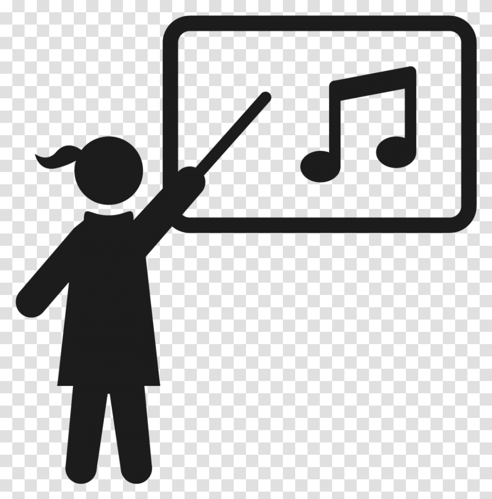 Basketball Clipart Black And White Music Teacher Icon, Silhouette, Hand, Standing Transparent Png