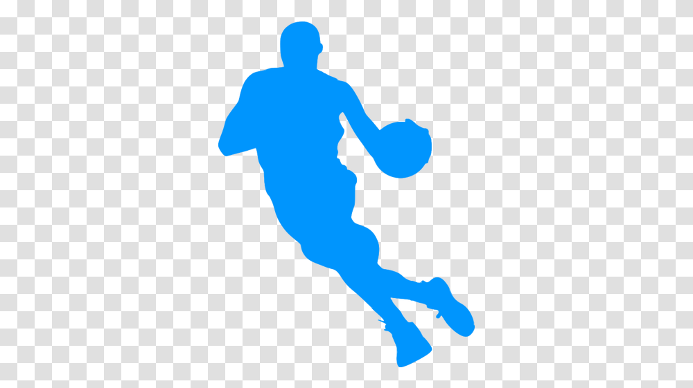 Basketball Clipart Blue Free Clip Art Stock Illustrations Basketball Player Clipart, Outdoors, Silhouette, Person, Nature Transparent Png
