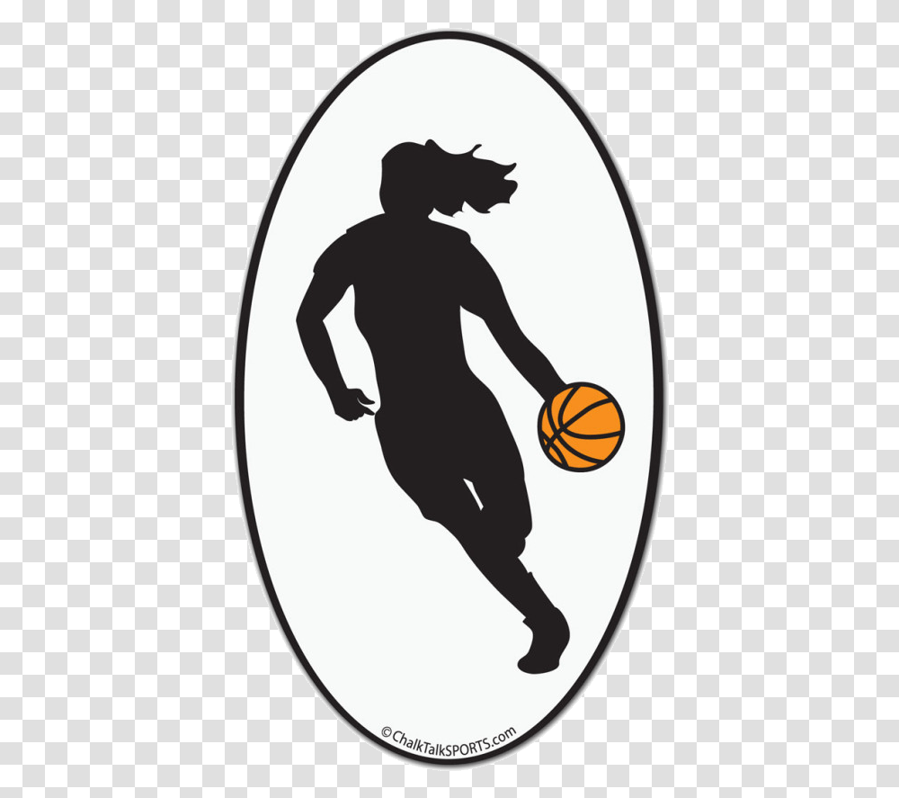 Basketball Clipart Free Images Basketball Girl Silhouette, Person, Human, Sport, Sports Transparent Png