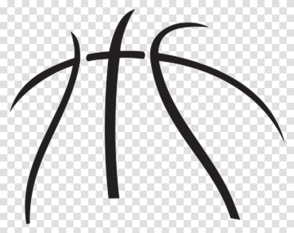 Basketball Cliparts For Free Clipart Symbol And Use Vector Basketball Outline Clipart, Bow, Handwriting, Alphabet Transparent Png
