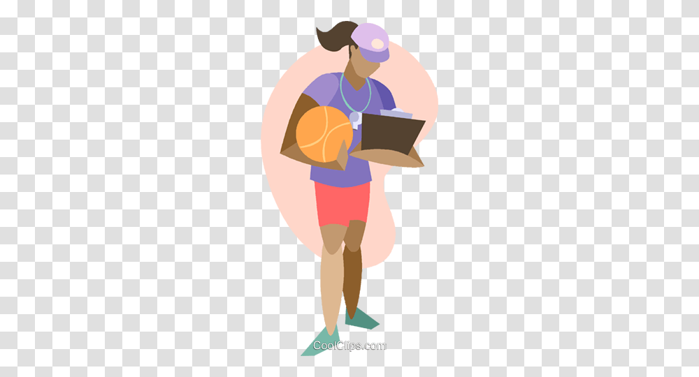 Basketball Coach Royalty Free Vector Clip Art Illustration, Reading, Poster, Advertisement Transparent Png