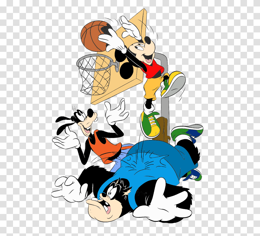 Basketball Coloring Pages Mickey Mouse Basketball, Comics, Book, Graphics, Art Transparent Png