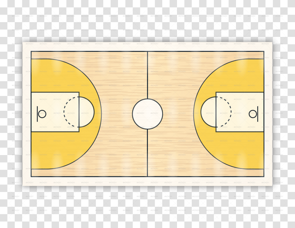Basketball Court Circle, Diagram, Plot, Number Transparent Png