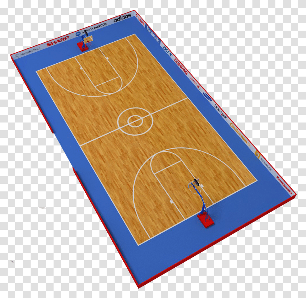 Basketball Court Free 3d Models, Team Sport, Sports, Rug Transparent Png