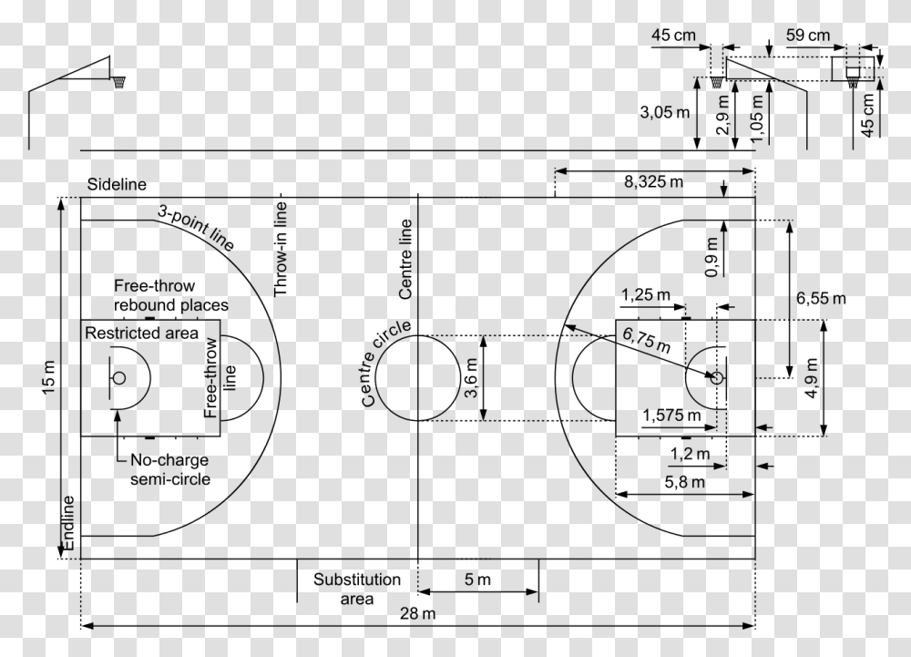 Basketball Court Lines Pdf, Gray, World Of Warcraft Transparent Png