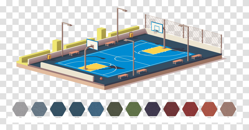 Basketball Courts For Backyard Apt Asia Pacific Basket Ball Court Hd, Team Sport, Sports, Jacuzzi, Tub Transparent Png
