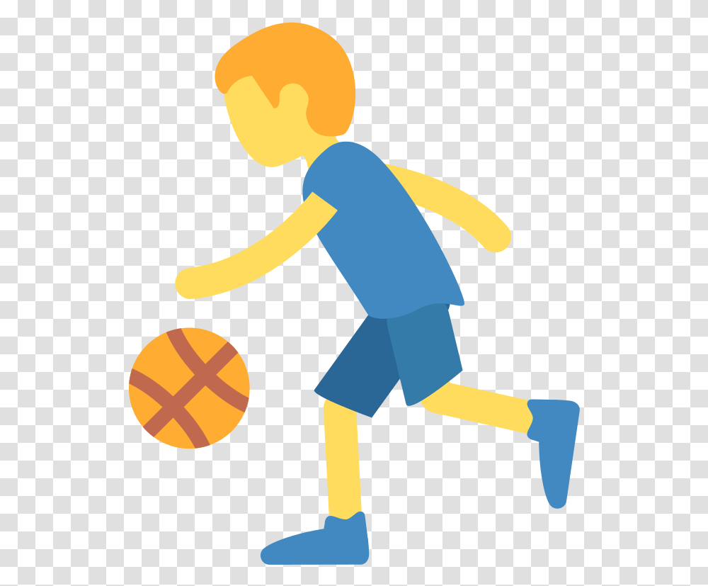 Basketball Emoji Someone Bouncing A Ball, Sport, Sports, Silhouette, Hand Transparent Png
