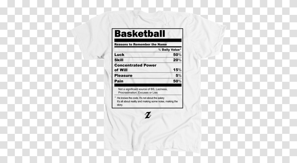 Basketball Facts Spzrts Label, Clothing, Apparel, T-Shirt, Person Transparent Png