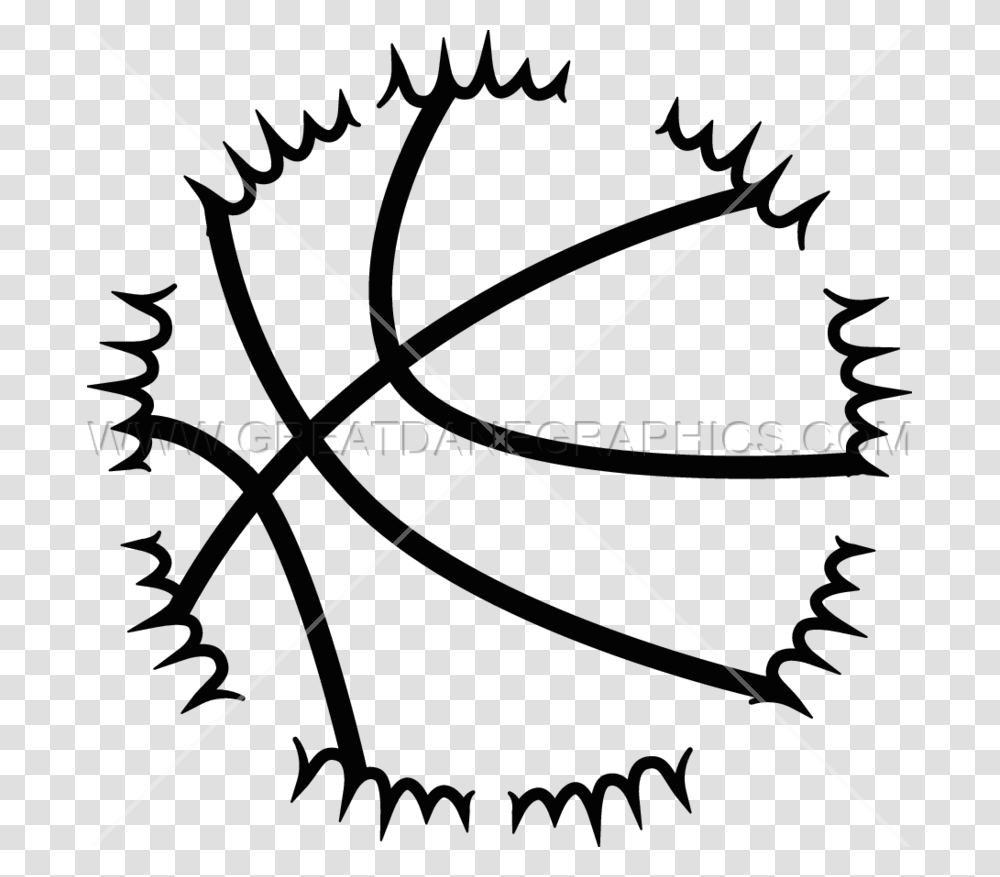 Basketball Fire Production Ready Artwork For T Shirt Printing, Leaf, Plant, Bow, Veins Transparent Png