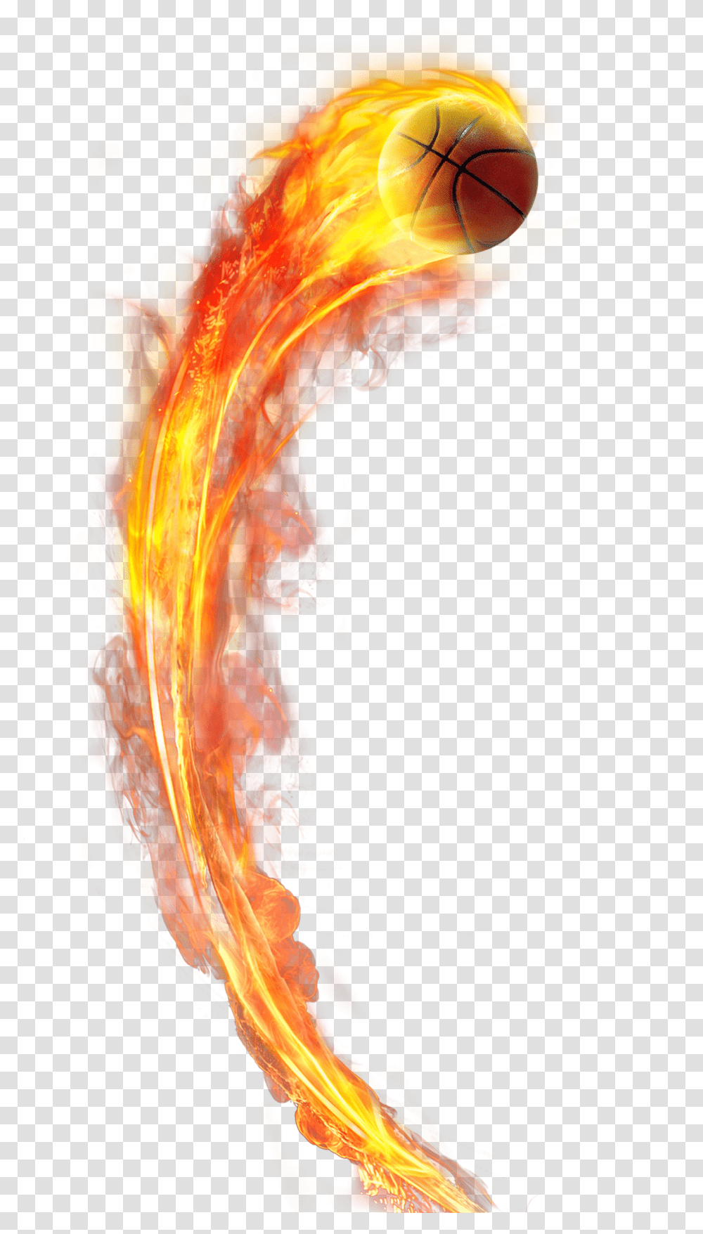 Basketball Flame Fire Sticker By Crystal Fire Ball Basketball, Bonfire, Pattern, Fractal, Ornament Transparent Png