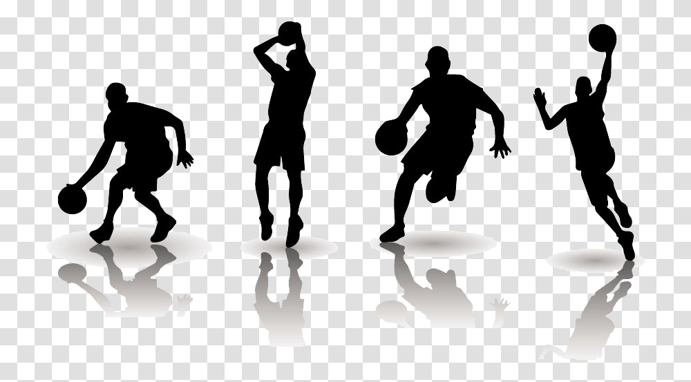 Basketball Football Clip Art Basketball Silhouette Vector, Person, Human, Leisure Activities, Circus Transparent Png