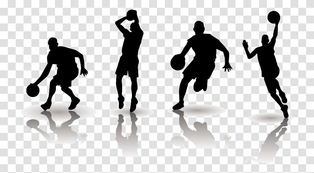 Basketball Football Clip Art Youth Basketball Silhouette, Person, Human, Leisure Activities, Circus Transparent Png