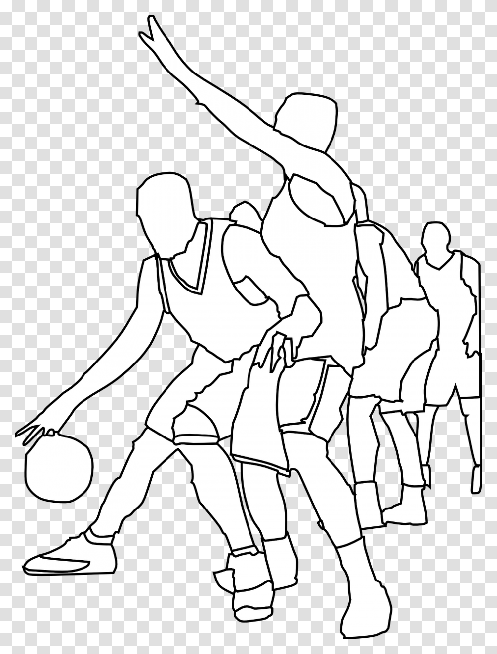 Basketball Game Clip Art, Person, Human, Sport, Sports Transparent Png