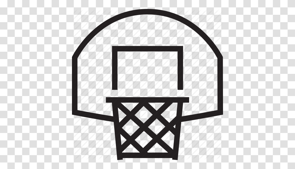 Basketball Hoop Icon, Chair, Furniture, Silhouette, Plan Transparent Png