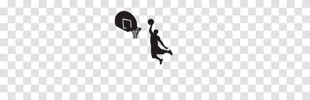Basketball Hoop Side View Basketball Hoop Side, Silhouette, Kneeling, Hand, Stencil Transparent Png