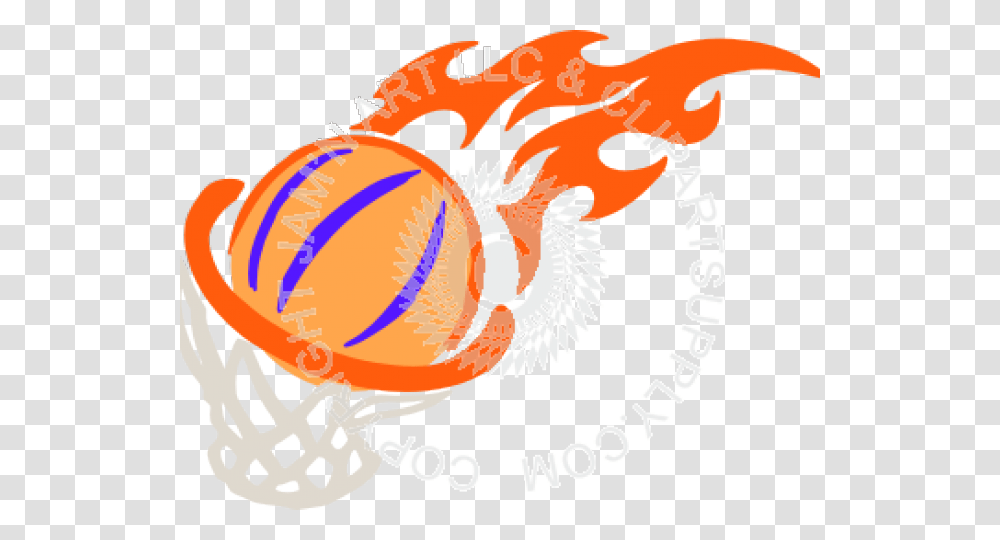 Basketball Hoop With Flames, Animal, Sea Life, Fish, Seafood Transparent Png