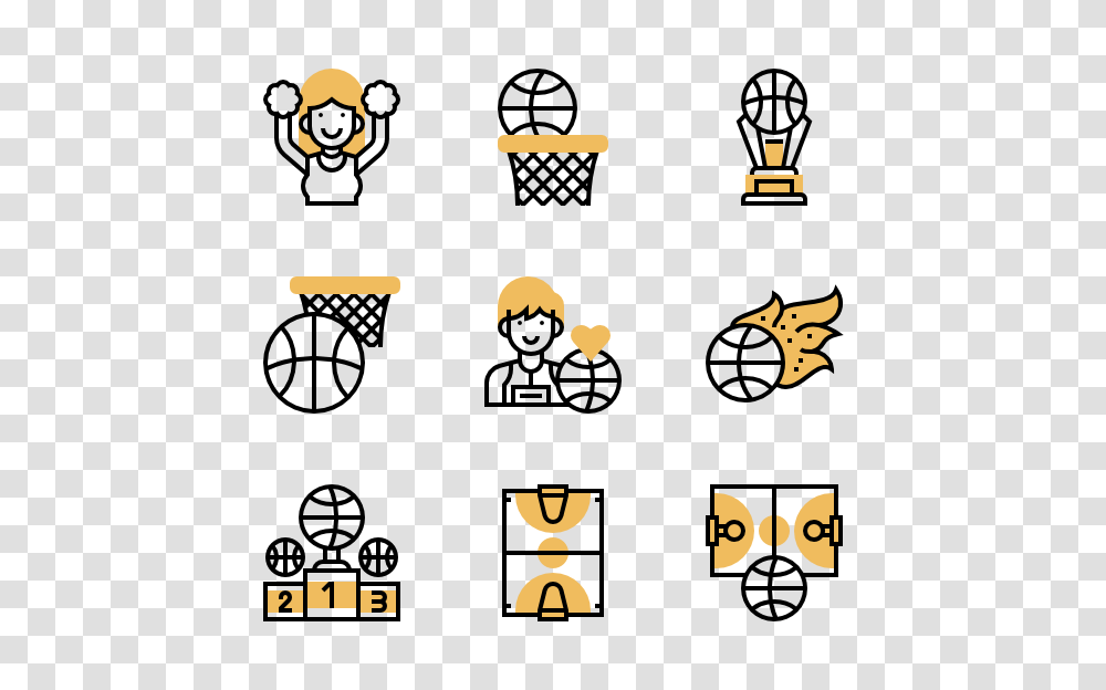 Basketball Icon Packs, Poster, Advertisement, Pac Man Transparent Png