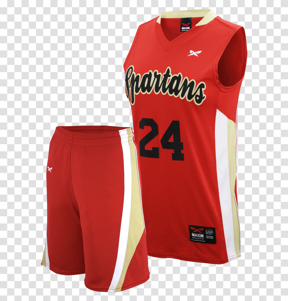 Basketball Jersey Basketball Jersey Set Red Color, Apparel, Shirt, Shorts Transparent Png