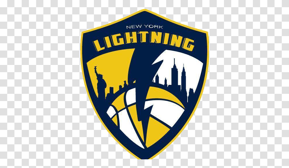 Basketball Logo Image New York Lightning Logo Basketball, Symbol, Trademark, Badge, Armor Transparent Png