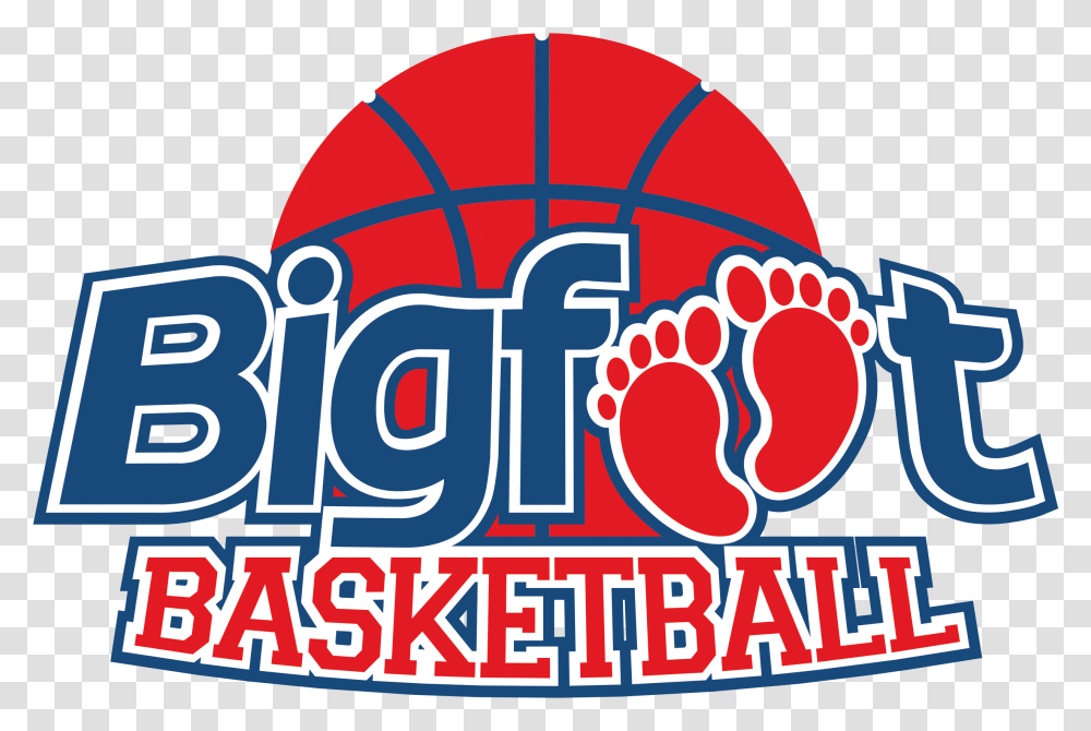 Basketball Logos Sponsors Bigfoot Graphic Design, Text, Label, Purple Transparent Png