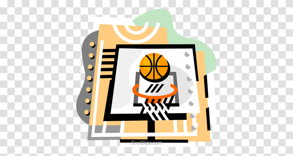 Basketball Net And Ball Royalty Free Vector Clip Art Illustration, Plant, Label, Produce Transparent Png