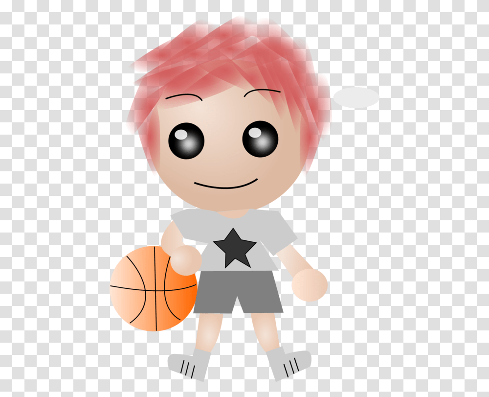 Basketball Player Cartoon Drawing Clip Art, Doll, Toy, Head, Sport Transparent Png
