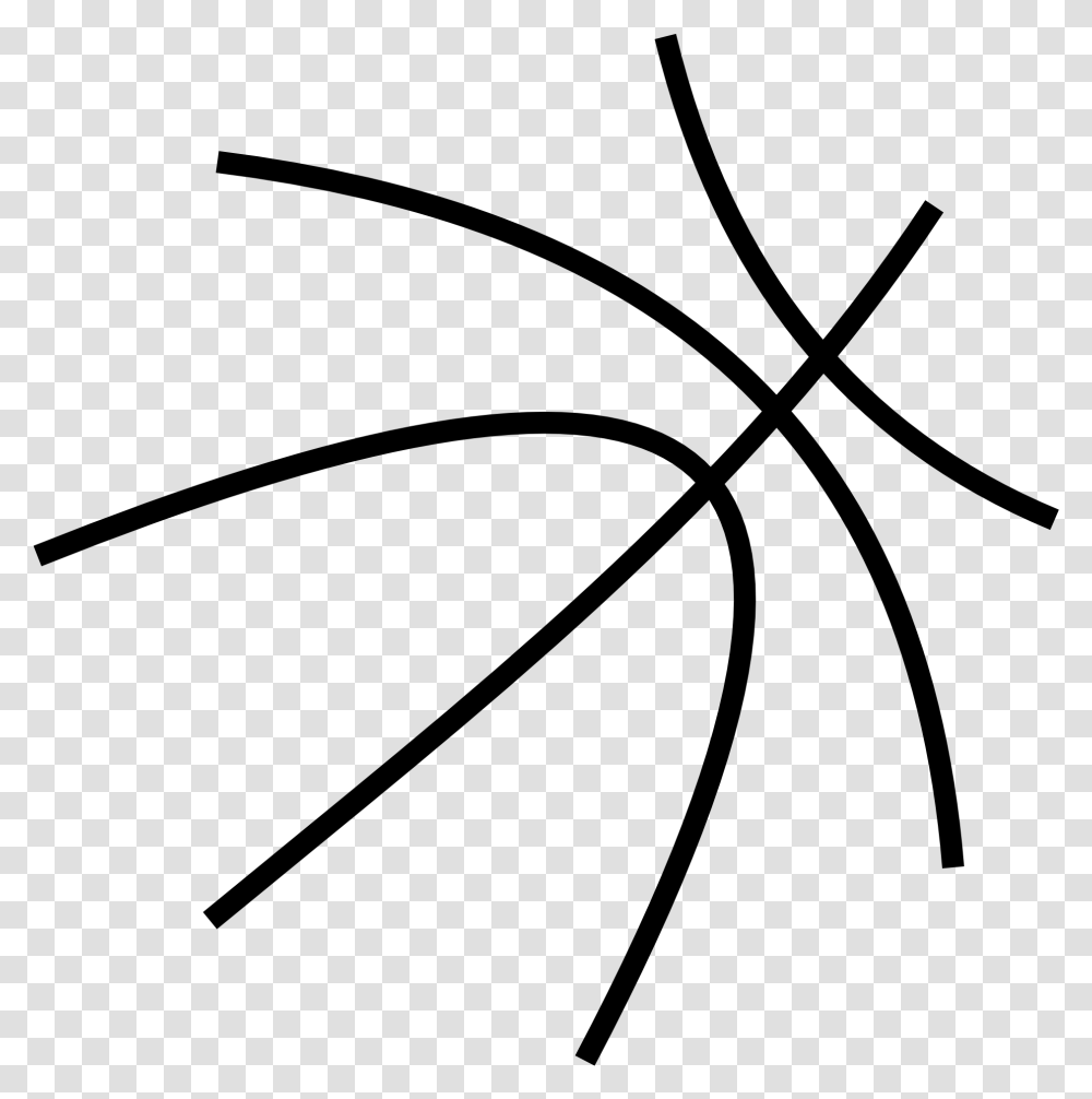 Basketball Player Clipart Black And White Free Basketball Lines On Ball, Gray, World Of Warcraft Transparent Png