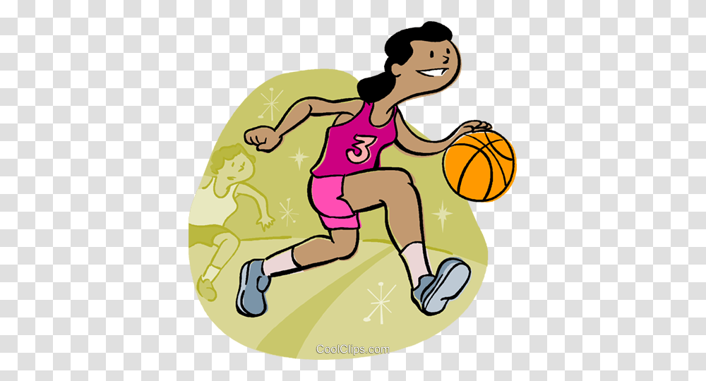 Basketball Player Dribbling Ball Royalty Free Vector Clip Art, Sport, Sports, Sphere, Team Sport Transparent Png