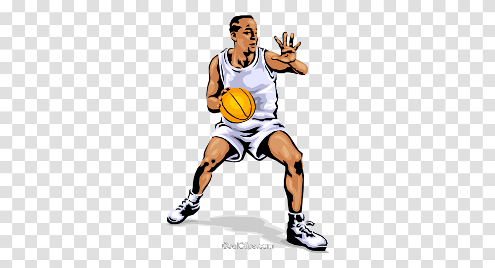Basketball Player Dribbling Ball Royalty Free Vector Clip Bola Jogador De Basquete, Person, Human, People, Sport Transparent Png