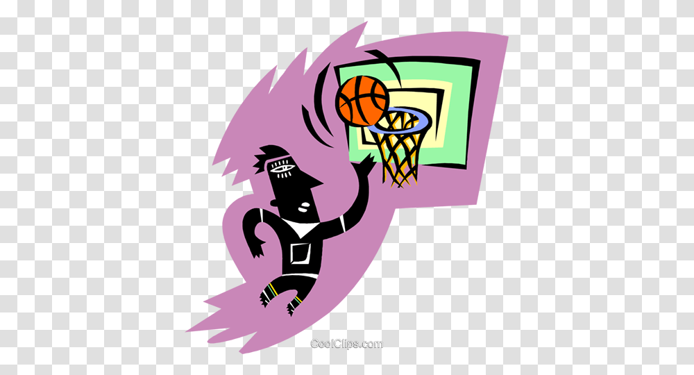 Basketball Player Royalty Free Vector Clip Art Illustration, Poster, Advertisement, Hoop Transparent Png