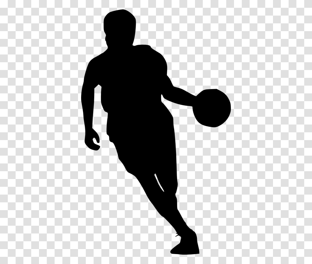 Basketball Player Silhouette Basketball Player Background, Gray, World Of Warcraft Transparent Png