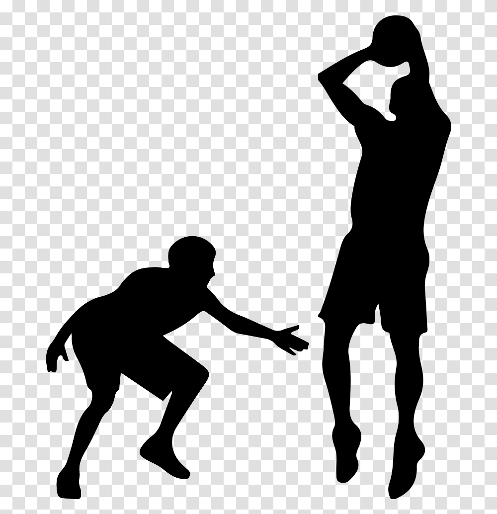 Basketball Player Silhouette Basketball Player Silhouette Defense, Gray, World Of Warcraft Transparent Png