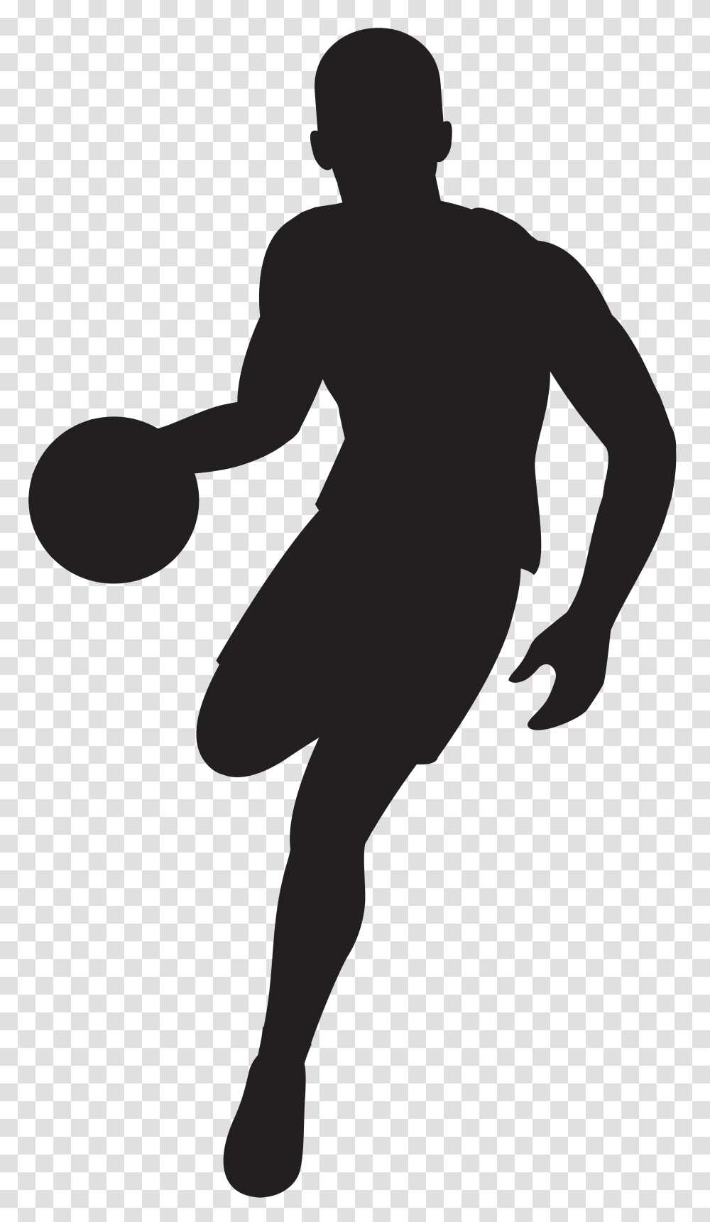 Basketball Player Silhouette Clip Art Gallery, Cross Transparent Png