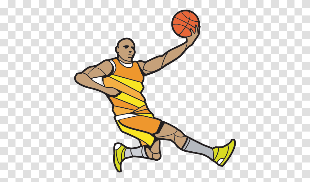 Basketball Player Silhouette Cut File Free Svg Basketteur Clipart, Person, Human, People, Team Sport Transparent Png