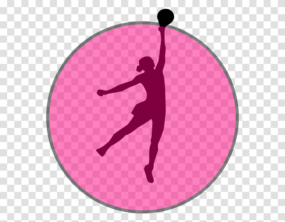 Basketball Player Silhouette Netball, Sphere, Person, Handball, Frisbee Transparent Png