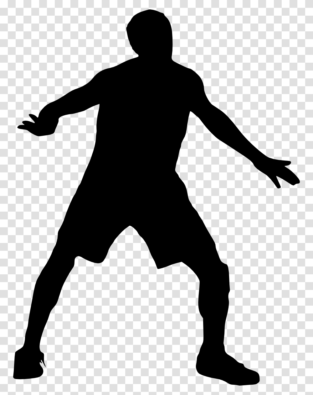 Basketball Player Silhouette, Ninja, Person, Human, Stencil Transparent Png