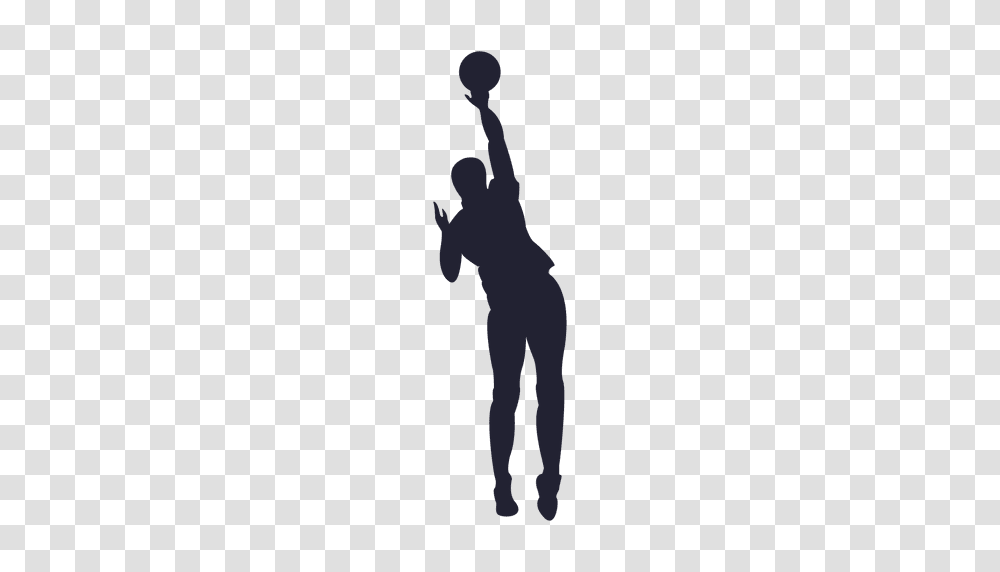 Basketball Player Silhouette, Person, Human, Sport, People Transparent Png