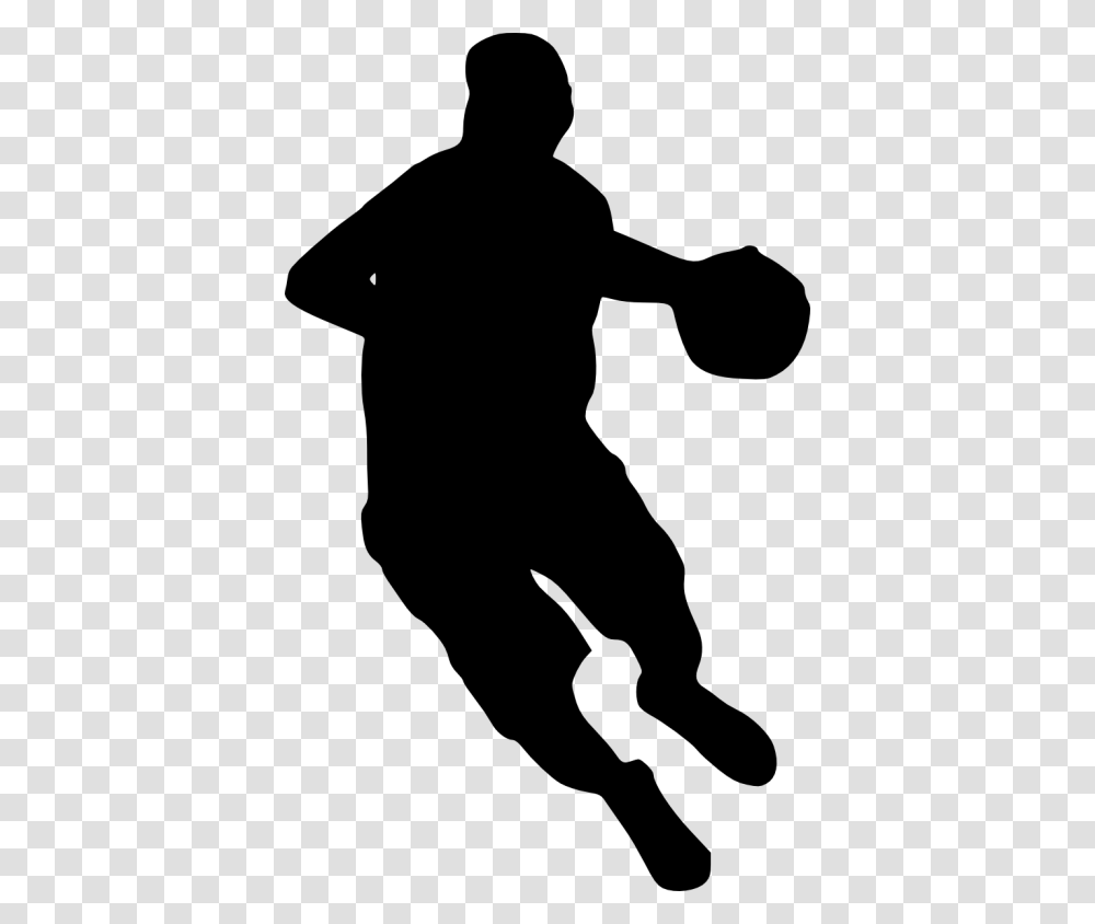 Basketball Player Silhouette, Person, Human, Sport, Sports Transparent Png