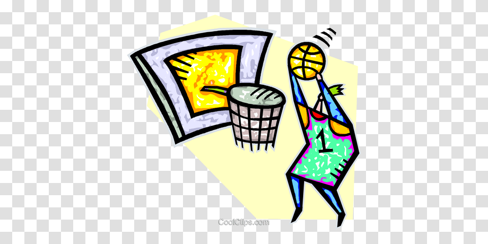 Basketball Player Slam Dunking A Ball Royalty Free Vector Clip Art, Dynamite, Leisure Activities Transparent Png